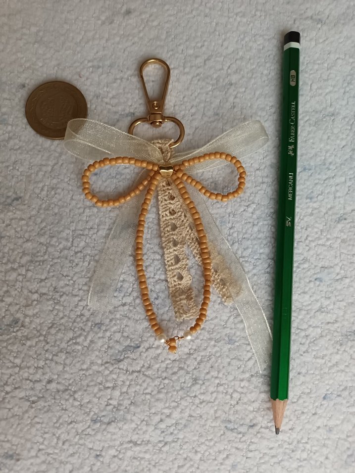 Coquette Tarzı Fiyonk Anahtarlık - Görsel 3