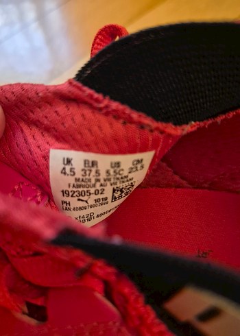 37,5 Beden kırmızı Renk Puma Kırmızı, Bağcıklı Spor Ayakkabı