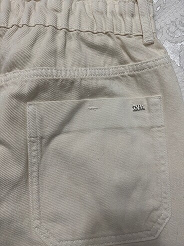 40 Beden ten rengi Renk Zara Mom Fit Pantolon