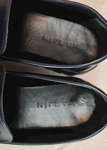 Kadın lacivert rugan Tokalı Loafer - Görsel 4