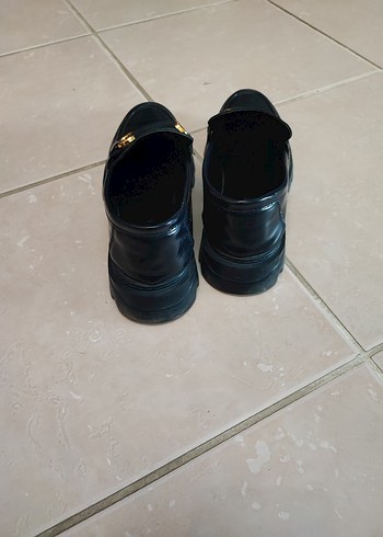 Kadın lacivert rugan Tokalı Loafer - Görsel 2