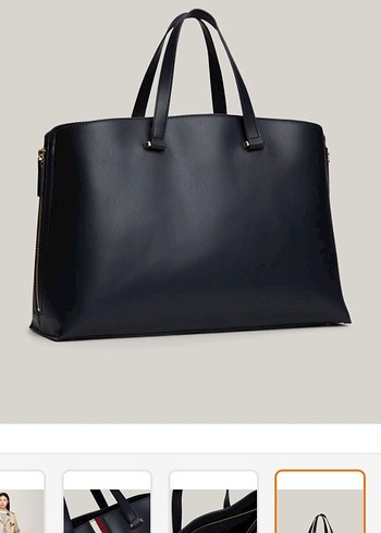 Lacivert Deri Kadın Çanta - Görsel 2