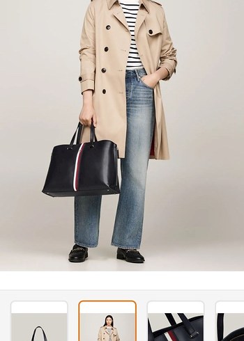 Lacivert Deri Kadın Çanta - Görsel 5