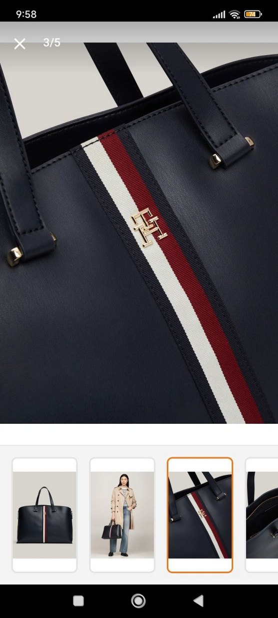 Lacivert Deri Kadın Çanta - Görsel 4