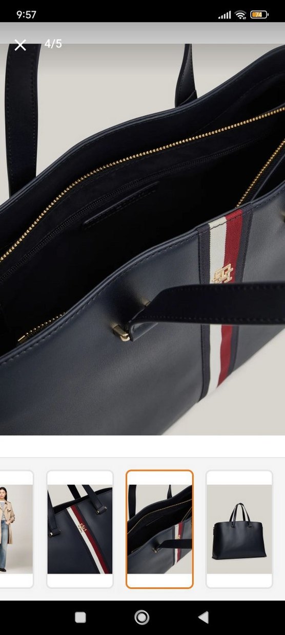 Lacivert Deri Kadın Çanta - Görsel 3