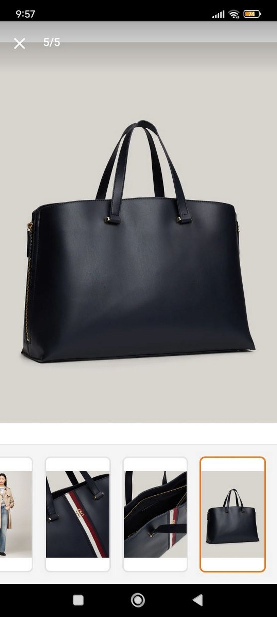 Lacivert Deri Kadın Çanta - Görsel 2