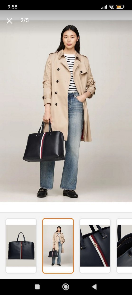 Lacivert Deri Kadın Çanta - Görsel 5