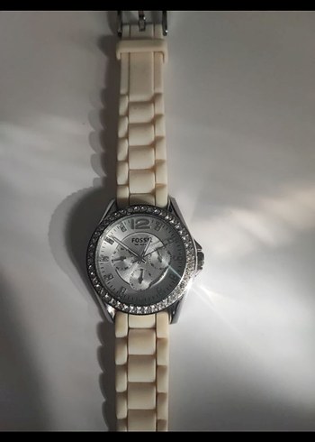 Fossil Beyaz Kemerli Kadın Kol Saati Fossil