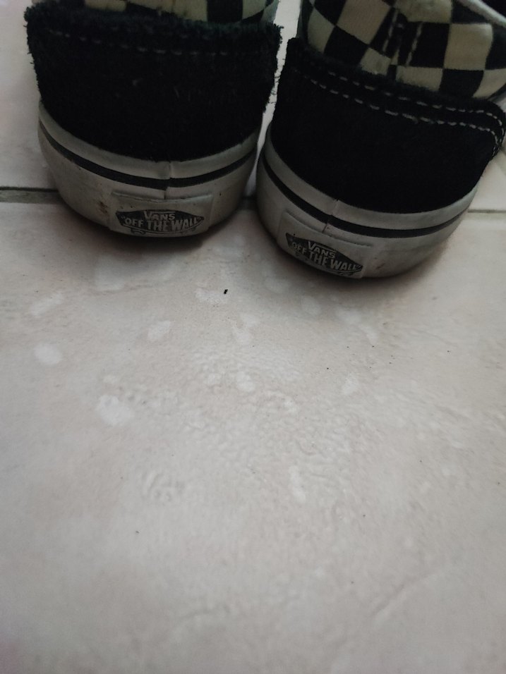 vans Erkek Çocuk Siyah Kareli Cırtcırtlı Spor Ayakkabı - Görsel 3