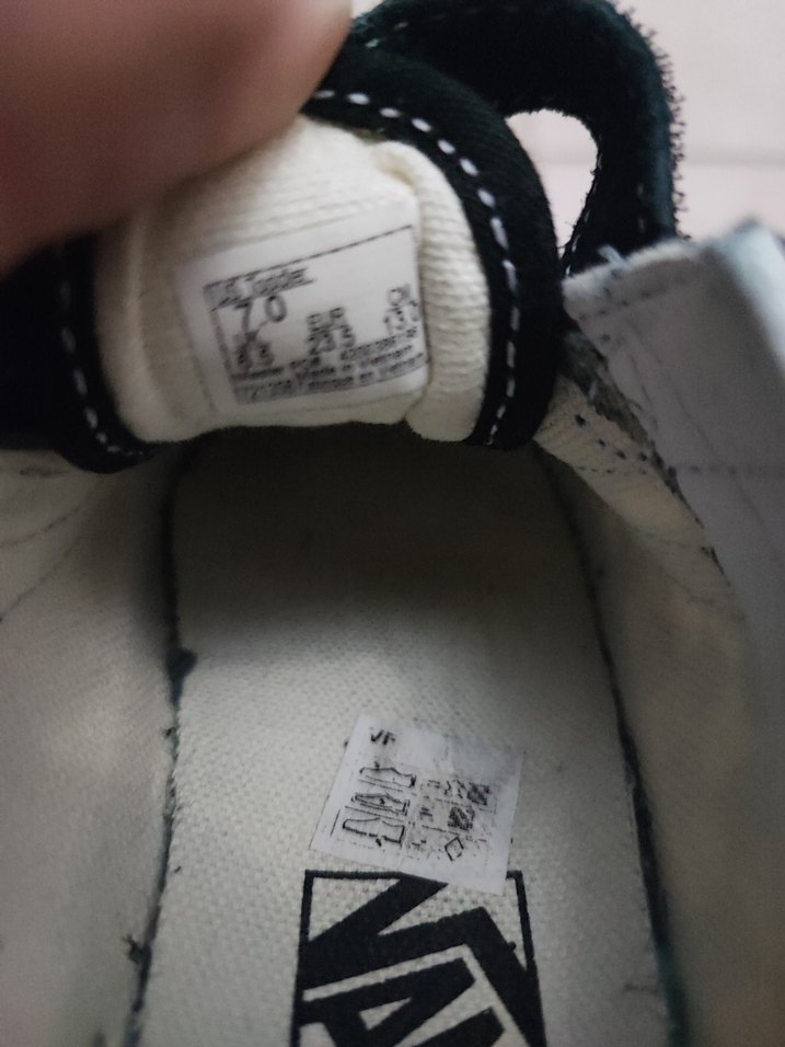 vans Erkek Çocuk Siyah Kareli Cırtcırtlı Spor Ayakkabı - Görsel 4