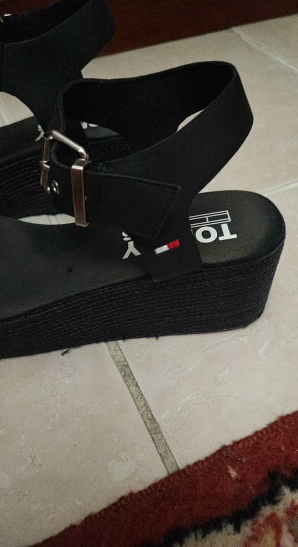 lacivert Kadın Dolgu Topuklu Sandalet - Görsel 4