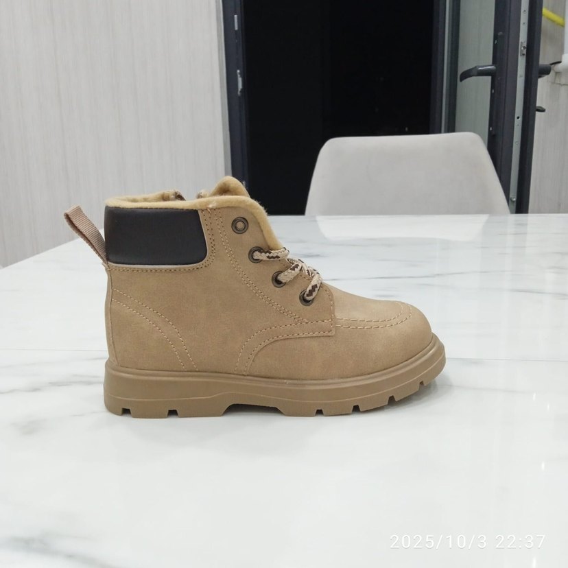 Bej Süet Bağcıklı Erkek Bot - Görsel 2