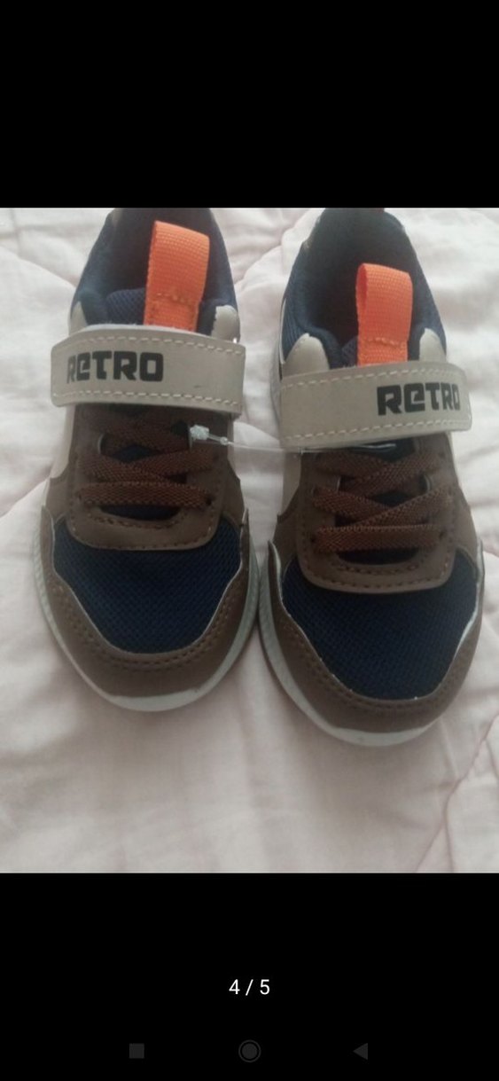 Erkek Çocuk Retro Baskılı Spor Ayakkabı - Görsel 4