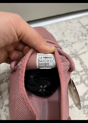 Pembe Bağcıklı file Kadın Spor Ayakkabı 40 - Görsel 4