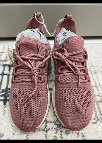 Pembe Bağcıklı file Kadın Spor Ayakkabı 40 - Görsel 2