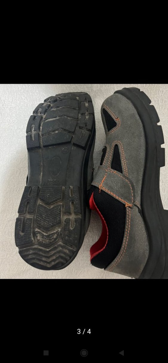 Gri Erkek Spor iş ayakkabısı sanayi ayakkabısı - Görsel 3