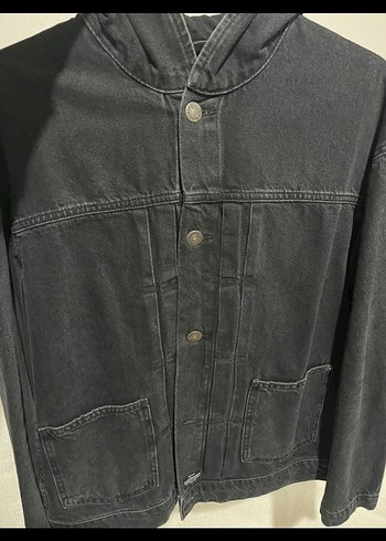 Siyah erkek Denim Ceket - Görsel 3