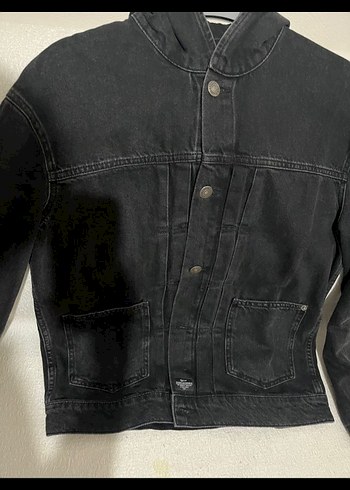 Siyah erkek Denim Ceket - Görsel 2