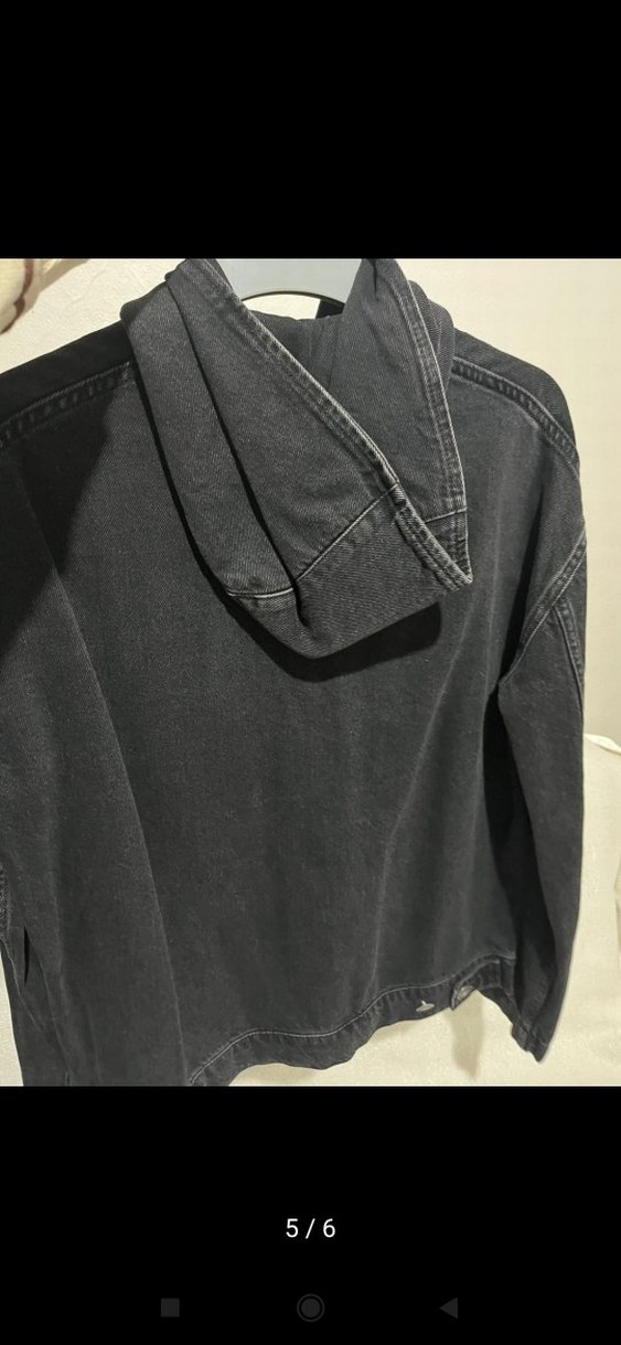 Siyah erkek Denim Ceket - Görsel 4