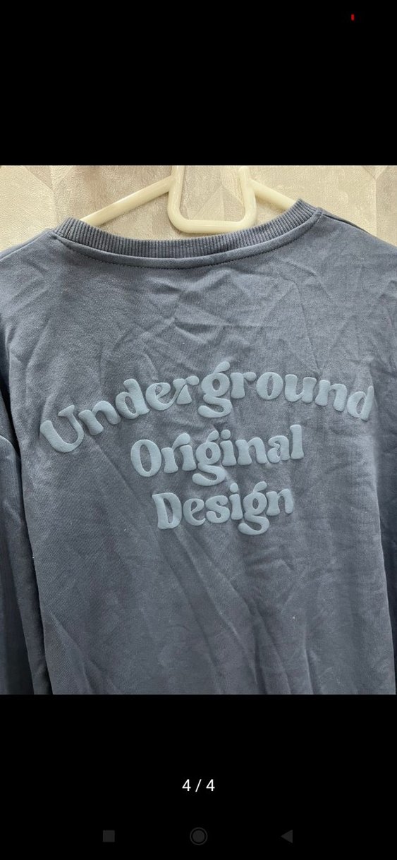 LC Waikiki etiketli mavi baskılı Uzun Kollu Sweatshirt - Görsel 4