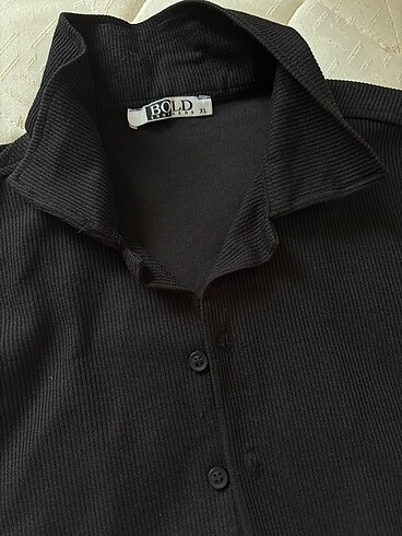 l/xl Beden Siyah likralı gömlek