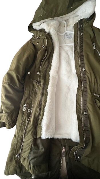 mango haki parka - Görsel 2