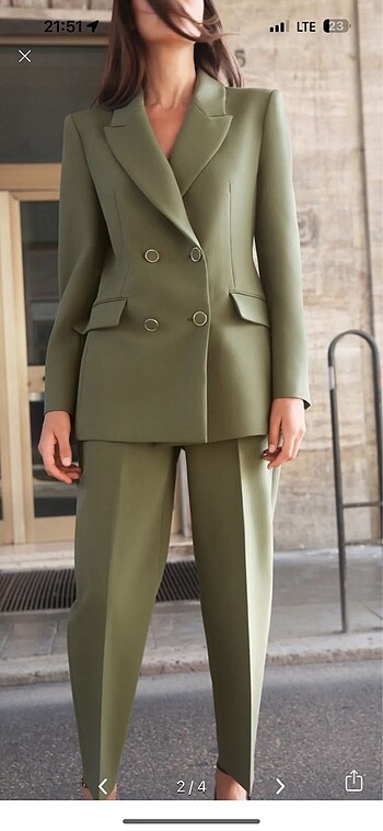Zara Zara etiketli haki blazer