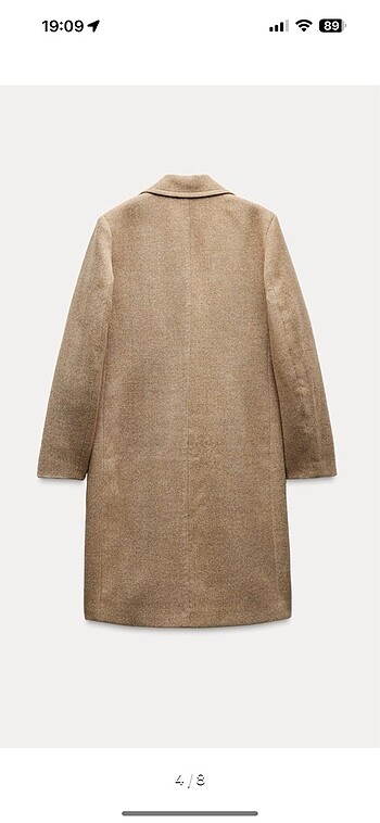xl Beden camel Renk Zara taba renk kaban