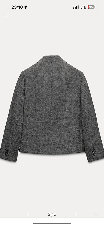 Zara Zara 0 yünlü etiketli blazer