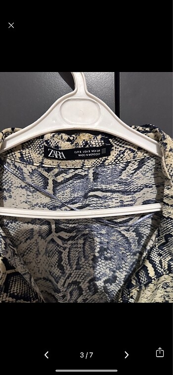 s Beden Zara leopar mini elbise