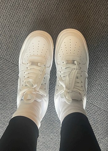 Nike Beyaz Bağcıklı Kadın Spor Ayakkabı - Görsel 2