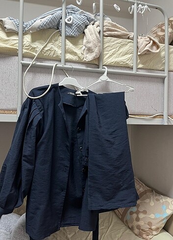 40 Beden lacivert Renk Tesettür ikili takim