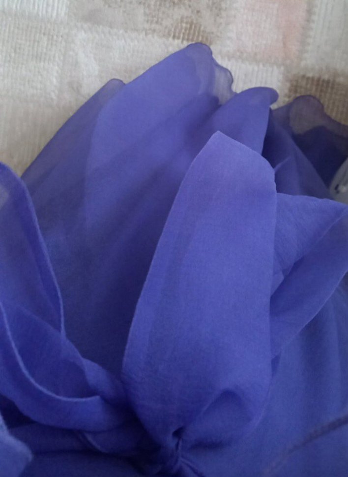 Uzun Mor Transparan Gotik Kadın Elbise - Görsel 2