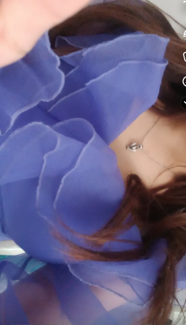 Uzun Mor Transparan Gotik Kadın Elbise - Görsel 3