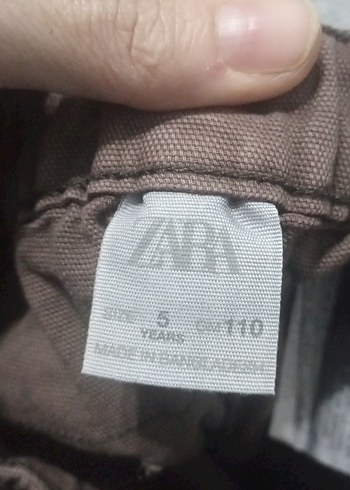 Erkek Çocuk Kahverengi Kanvas Bol Paça Pantolon - Görsel 4