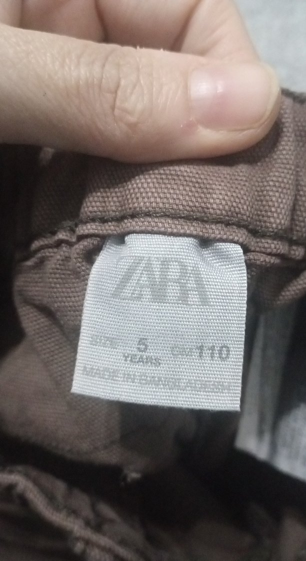 Erkek Çocuk Kahverengi Kanvas Bol Paça Pantolon - Görsel 4