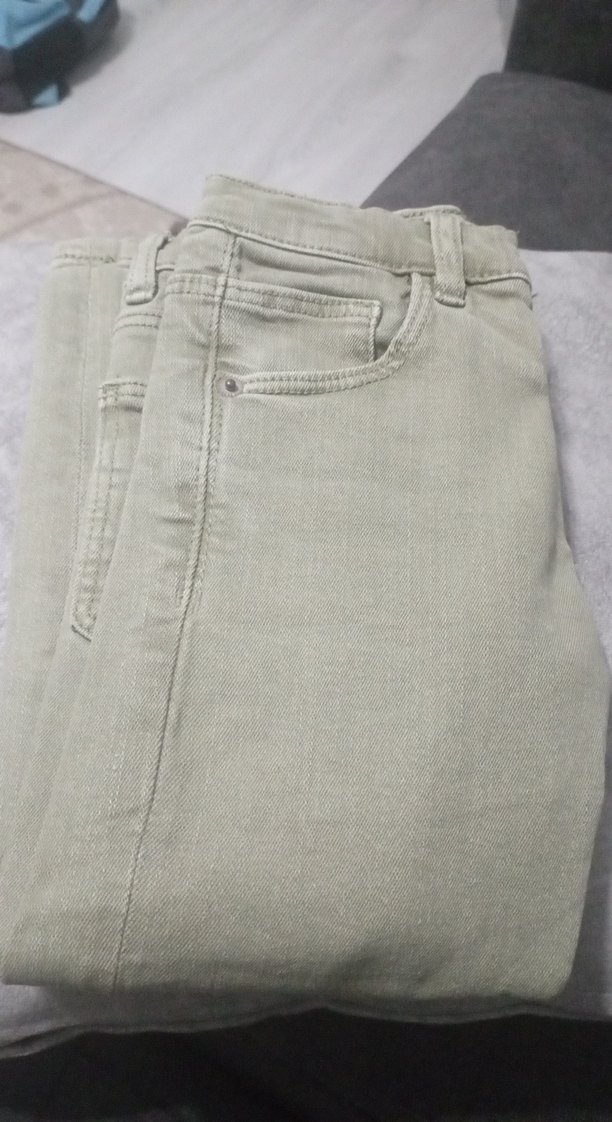 Düğmeli Haki Kumaş regular fitt - Görsel 3