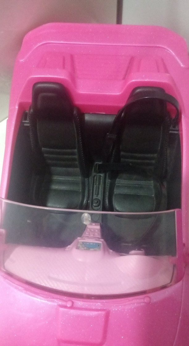 Barbie Pembe Oyuncak Araba - Görsel 4