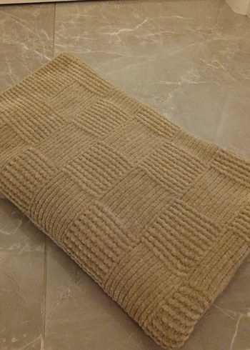 Kahverengi Nakışlı Örgü Çocuk Battaniyesi - Görsel 5
