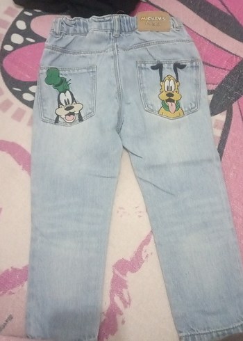 Mavi Baskılı Erkek Çocuk Denim Pantolon - Görsel 2