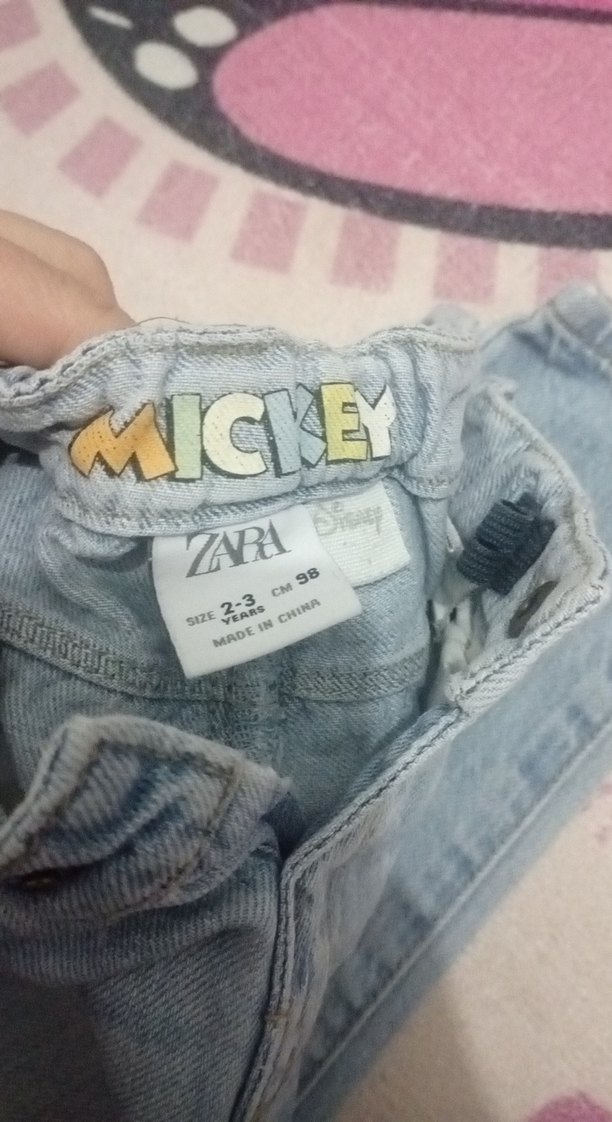 Mavi Baskılı Erkek Çocuk Denim Pantolon - Görsel 4