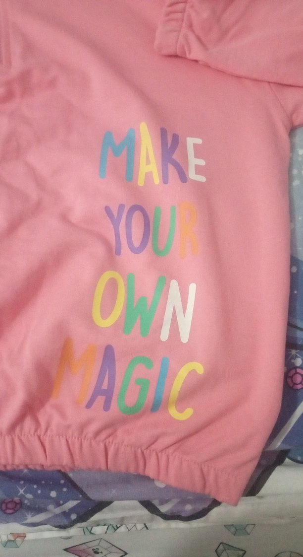 Kızlar İçin Pembe Yarım Fermuarlı Sweatshirt - Görsel 2