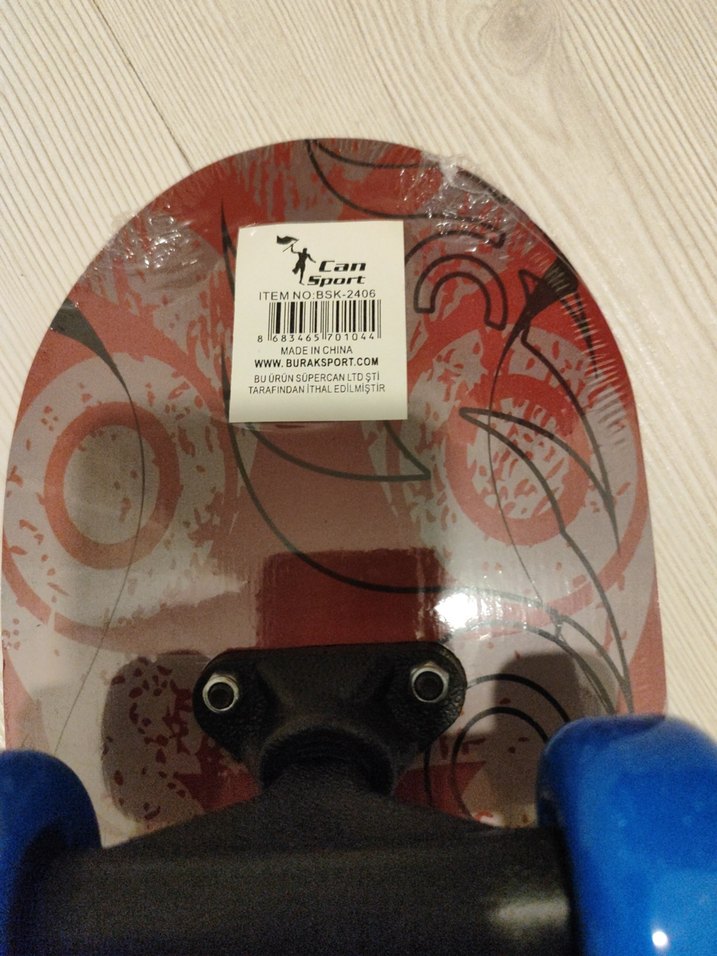 Kırmızı Desenli Kaykay - Görsel 3