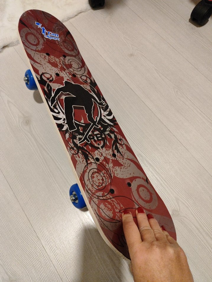 Kırmızı Desenli Kaykay - Görsel 5