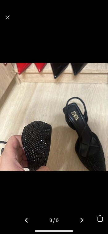 Zara Zara taşlı ayakkabı
