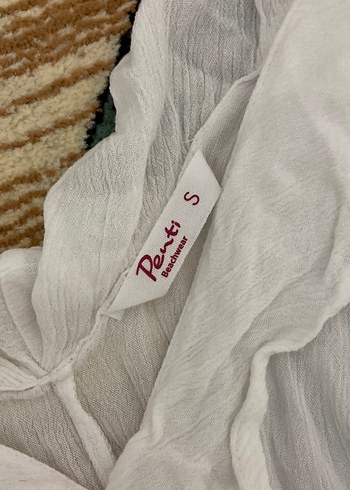 Beyaz Keten V Yakalı Bohem Tulum - Görsel 2