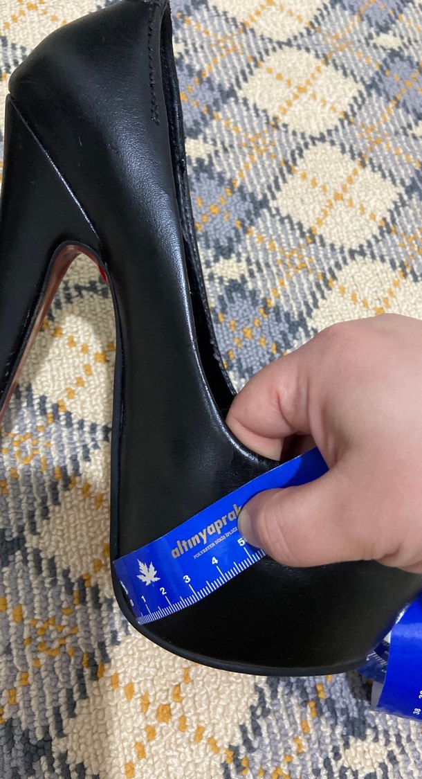 Siyah Platform Topuklu Kadın Stiletto - Görsel 4