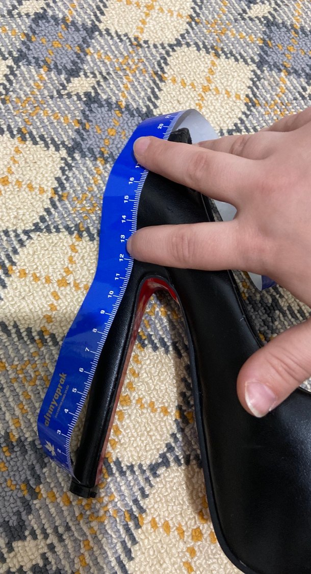 Siyah Platform Topuklu Kadın Stiletto - Görsel 5