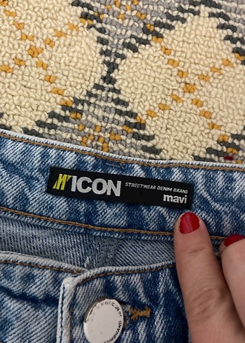 Mavi  Salaş Midi Kot Pantolon - Görsel 2