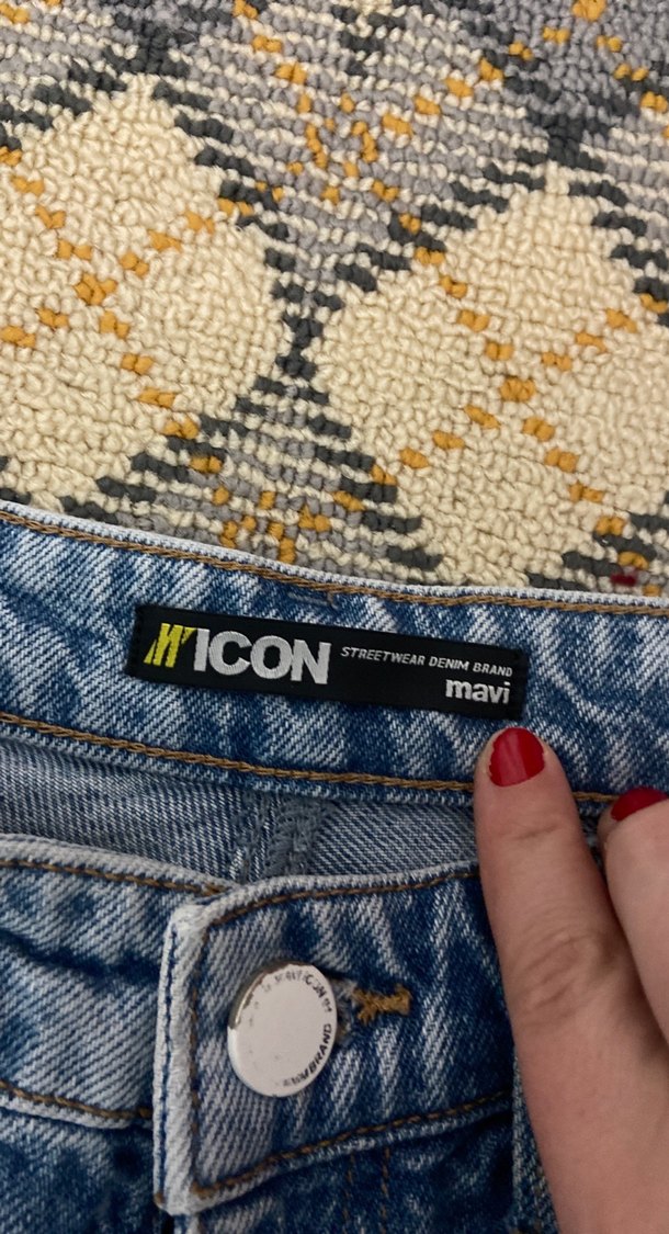 Mavi  Salaş Midi Kot Pantolon - Görsel 2